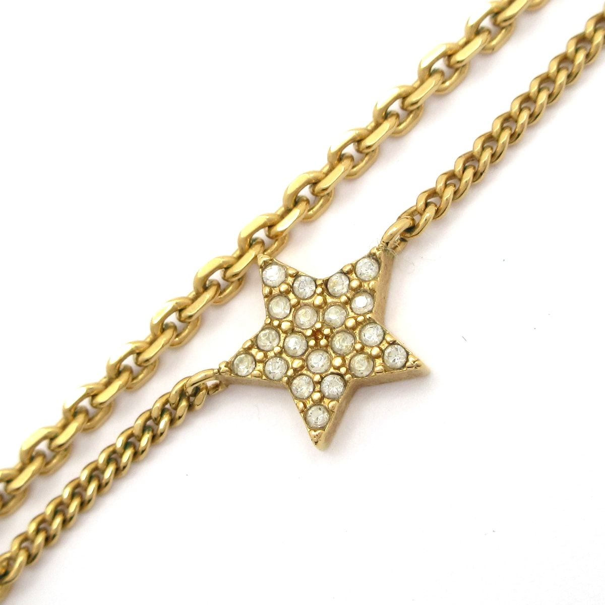 ディオール/クリスチャンディオール ネックレス美品 プチ CD ダブル