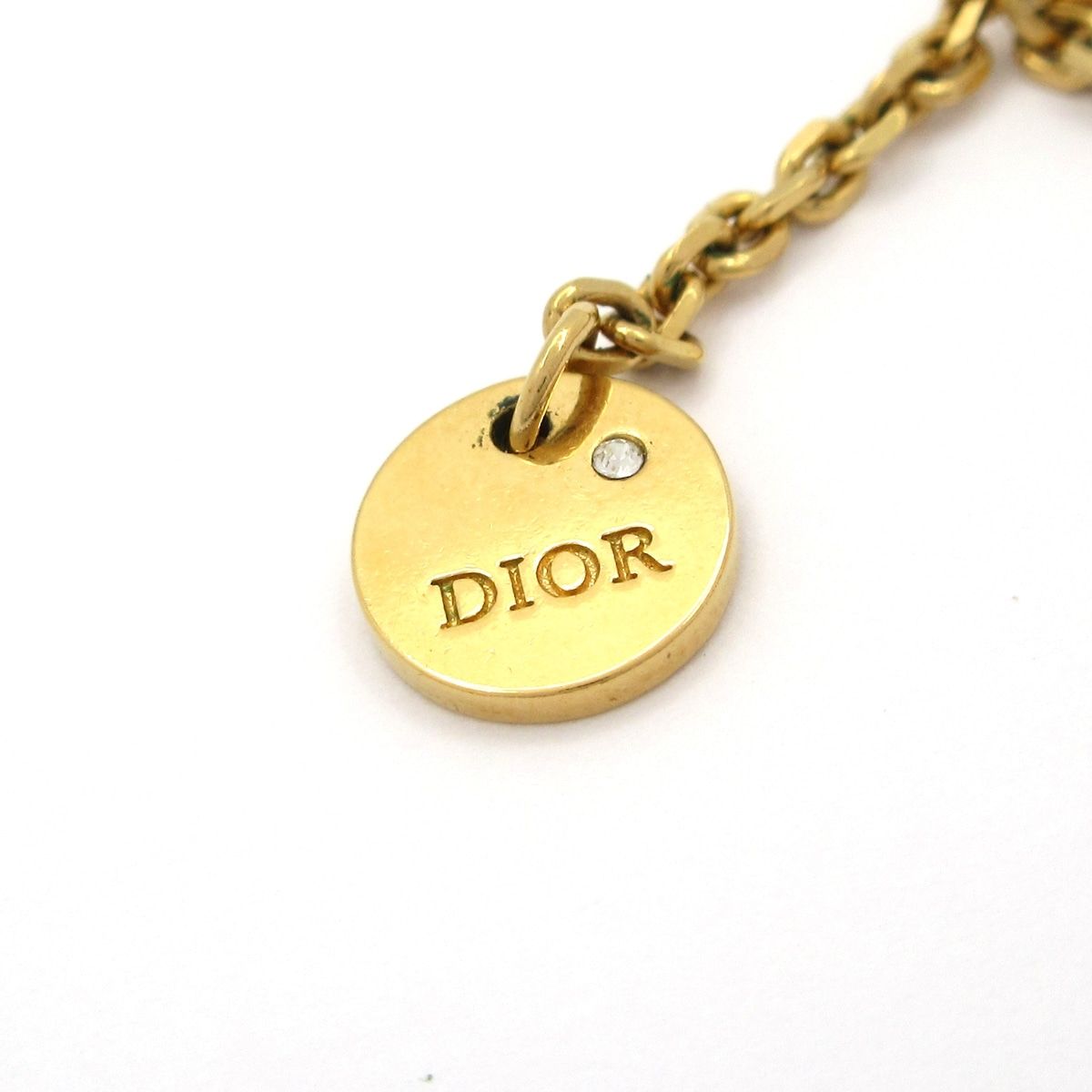 ディオール/クリスチャンディオール ネックレス美品 プチ CD ダブル