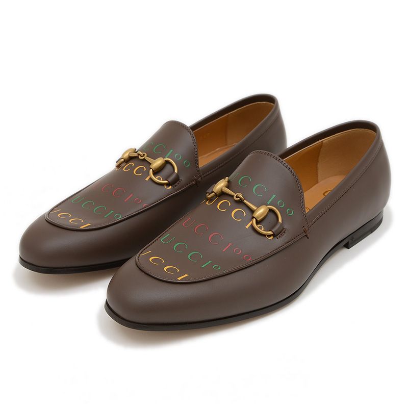 グッチ ホースビット ローファー レザー ブラウン メンズ 6. 677