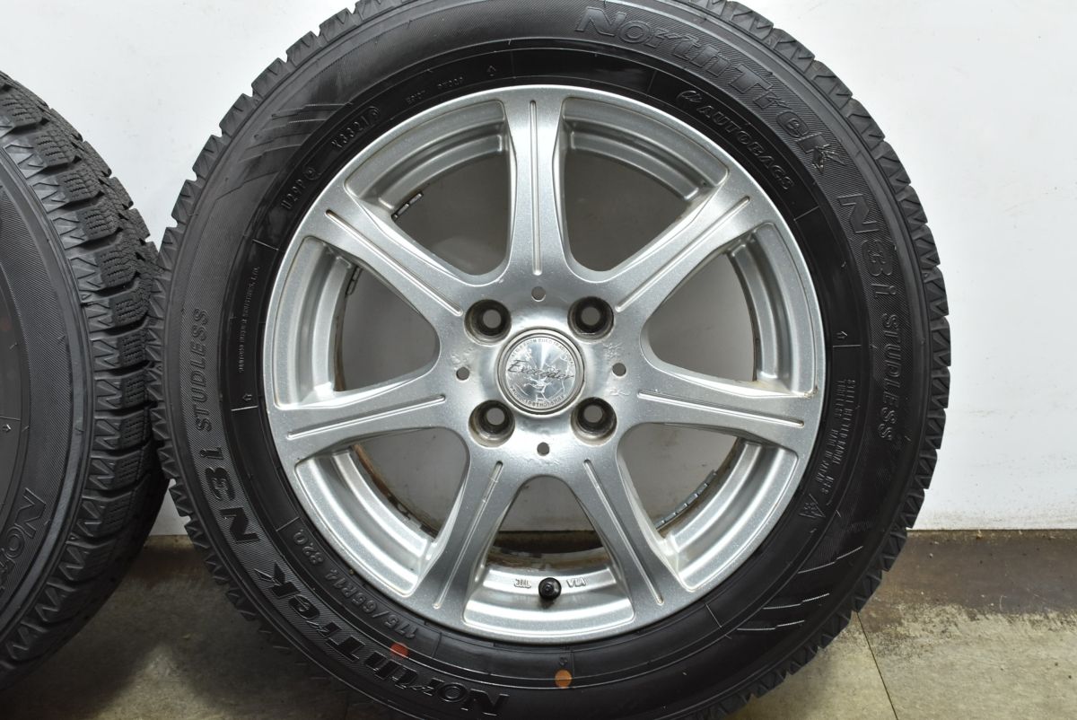  超バリ溝 9分山 エクシーダー 14 in 5 J 38 PCD 100 ノーストレック N 3 i 175 65 R パッソ ヴィッツ フィット ノート デミオ 14インチ タイヤ ホイールセット