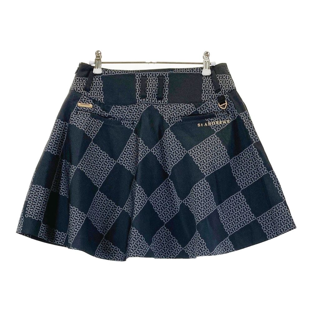 サイズ：M ST ANDREWS セントアンドリュース スカート 総柄 グレー系
