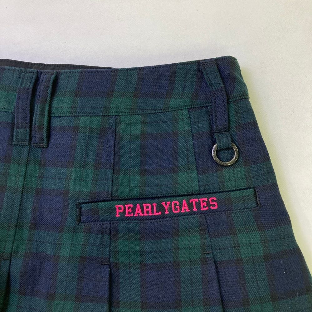 PEARLY GATES] ビッグチェック スカート PEARLY GATES チェック柄