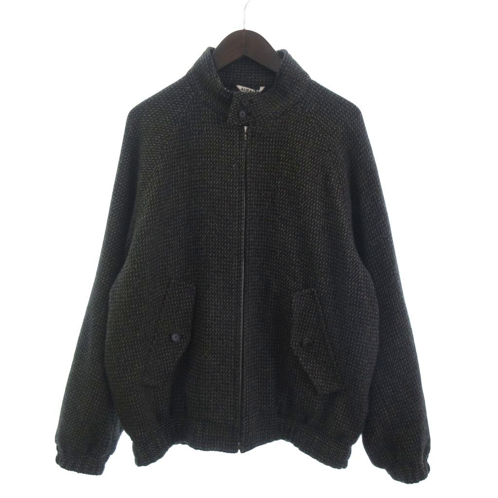 オーラリー AURALEE タグ付き 25AW ALPACA WOOL SILK TWEED ZIP