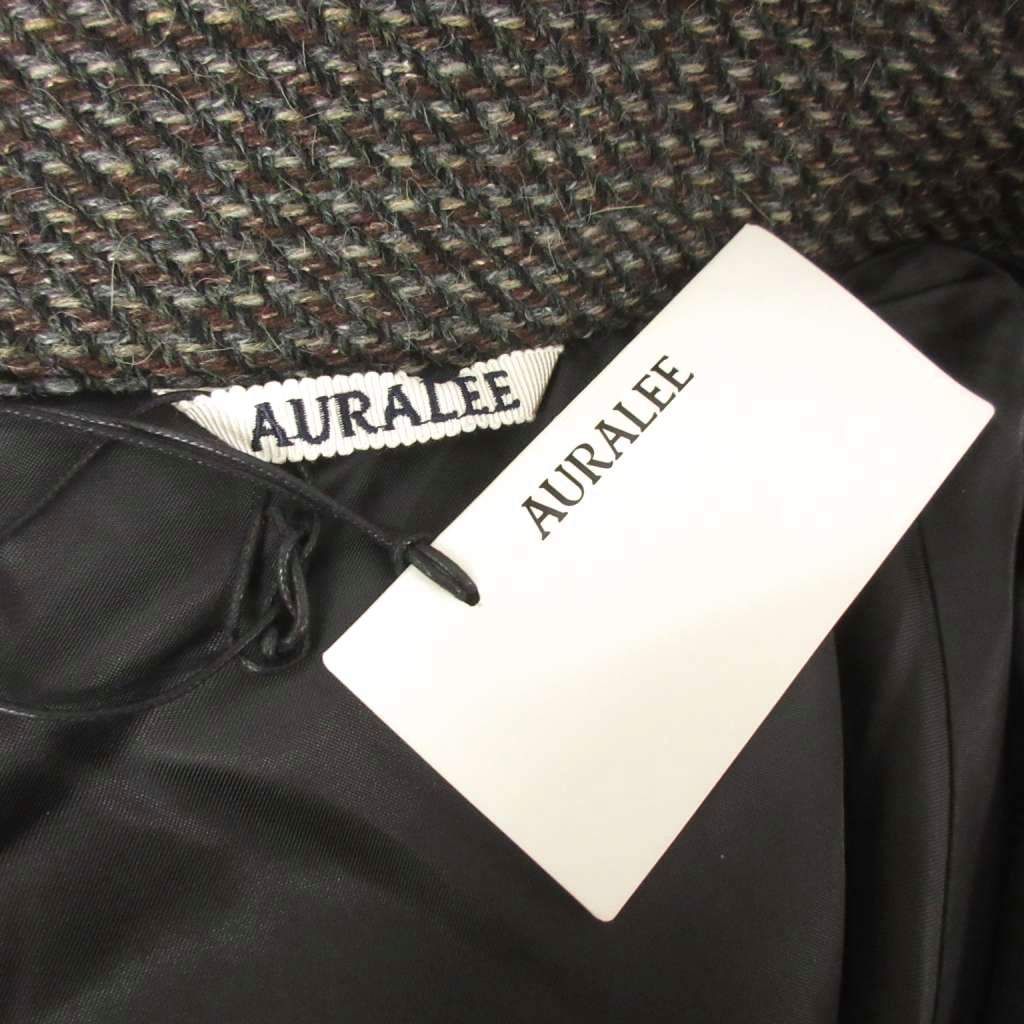 オーラリー AURALEE タグ付き 25AW ALPACA WOOL SILK TWEED ZIP