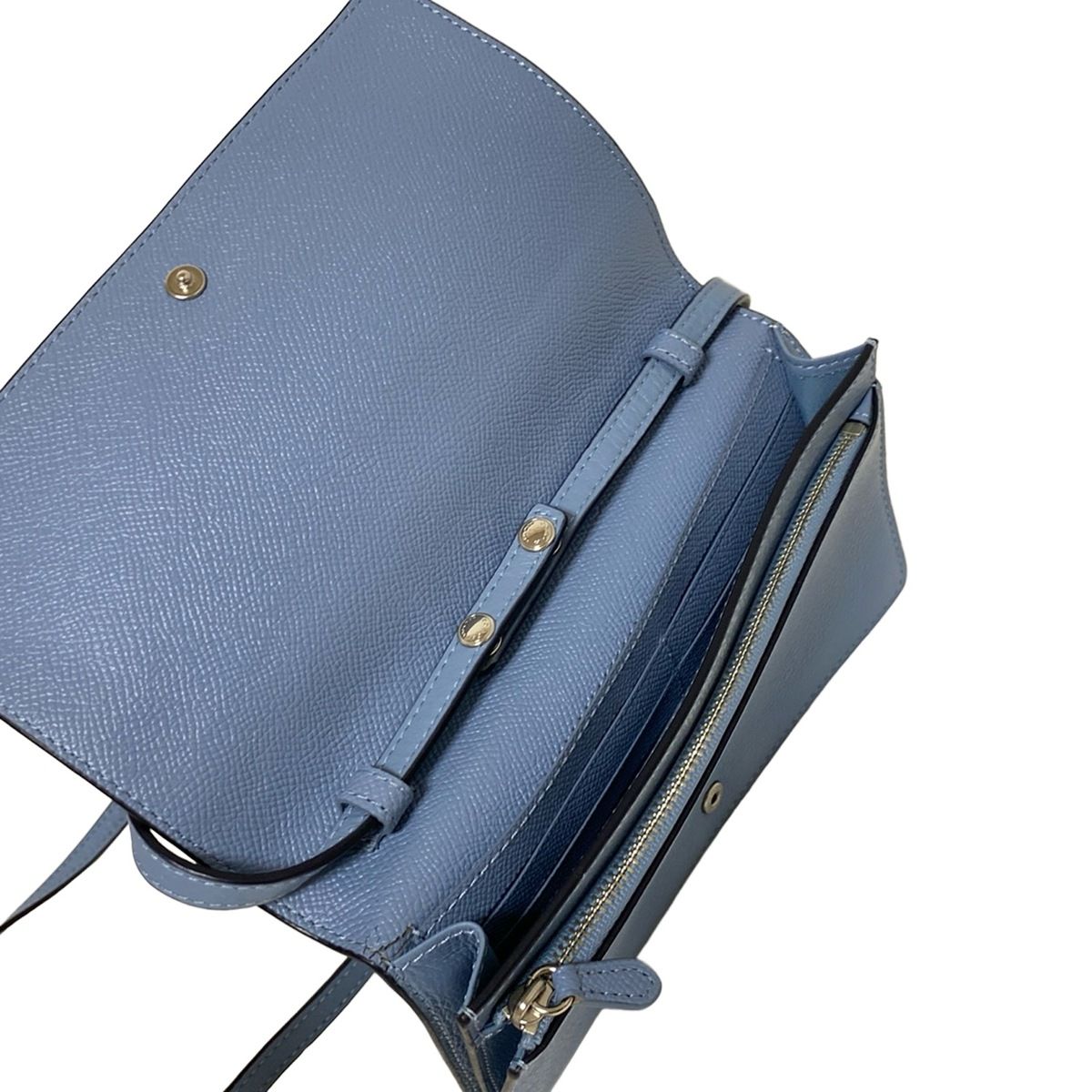 COACH(コーチ) 財布 フォルドオーバー クラッチ クロスボディー ペブル