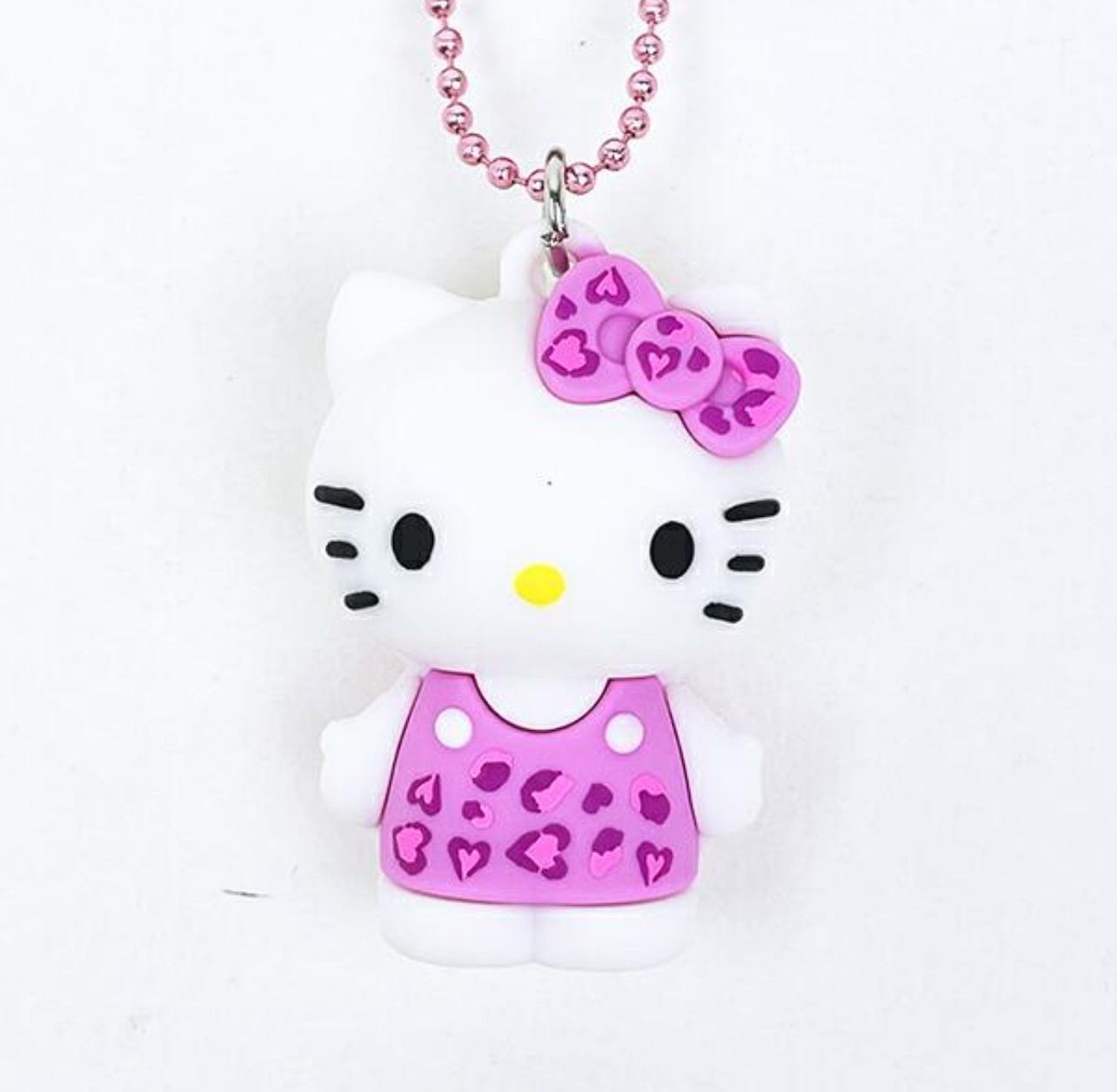 サンリオ ハローキティ ヒョウ柄シリーズ PVCマスコット ピンク 平成