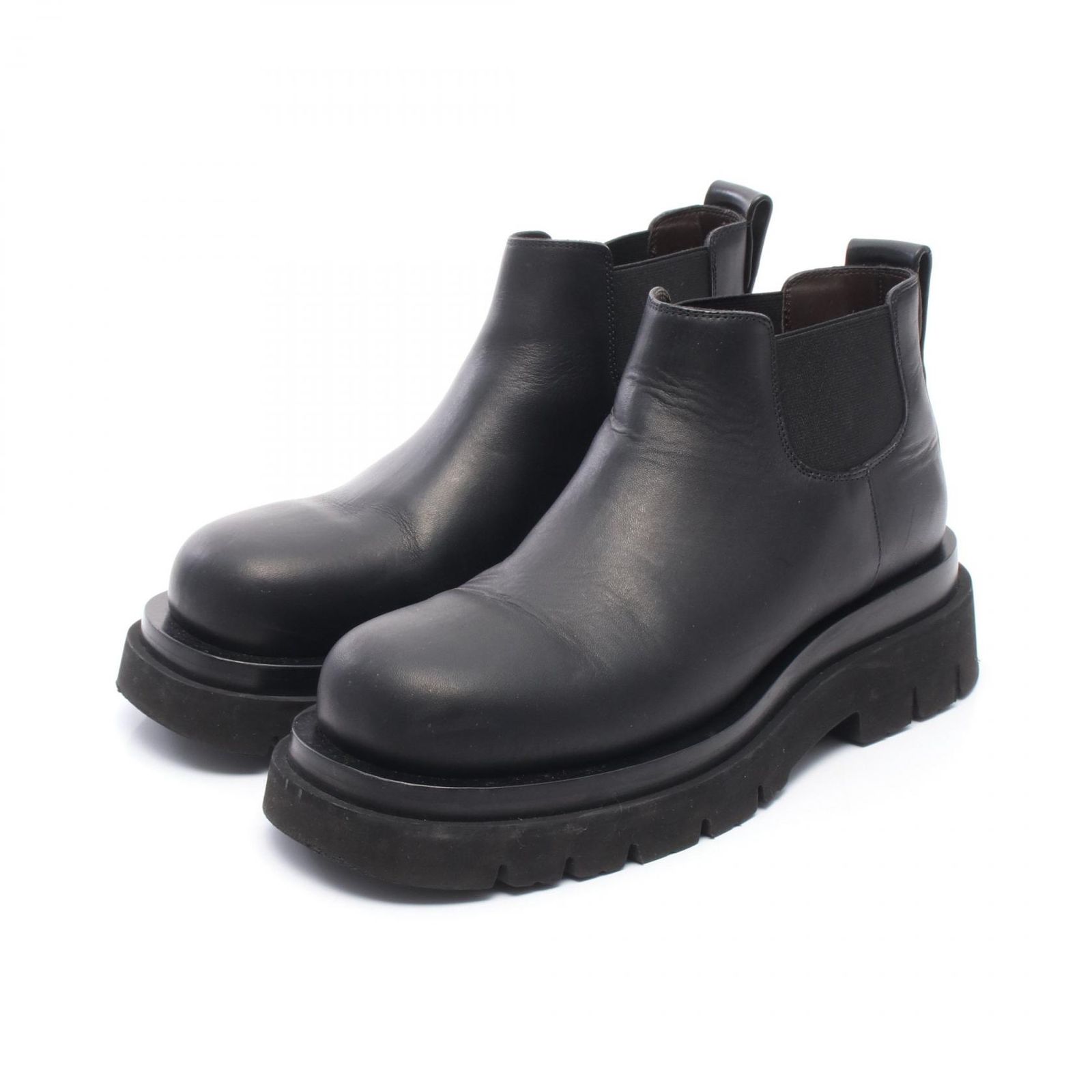 ボッテガヴェネタ BOTTEGA VENETA ブーツ ブラック レザー サイドゴア レディース B