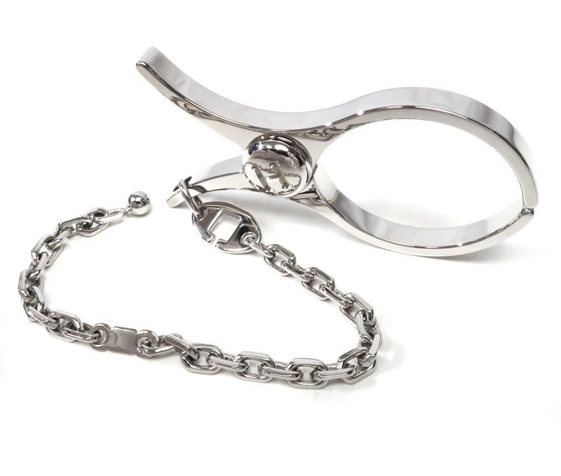 エルメス HERMES グローブホルダー 手袋 フィルー シルバー バッグチャーム 008300 G レディース メンズ FILOU 34437