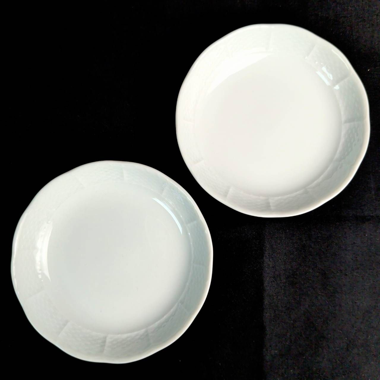 リチャードジノリ1735 ベッキオジノリホワイト ペアディッシュラウンド