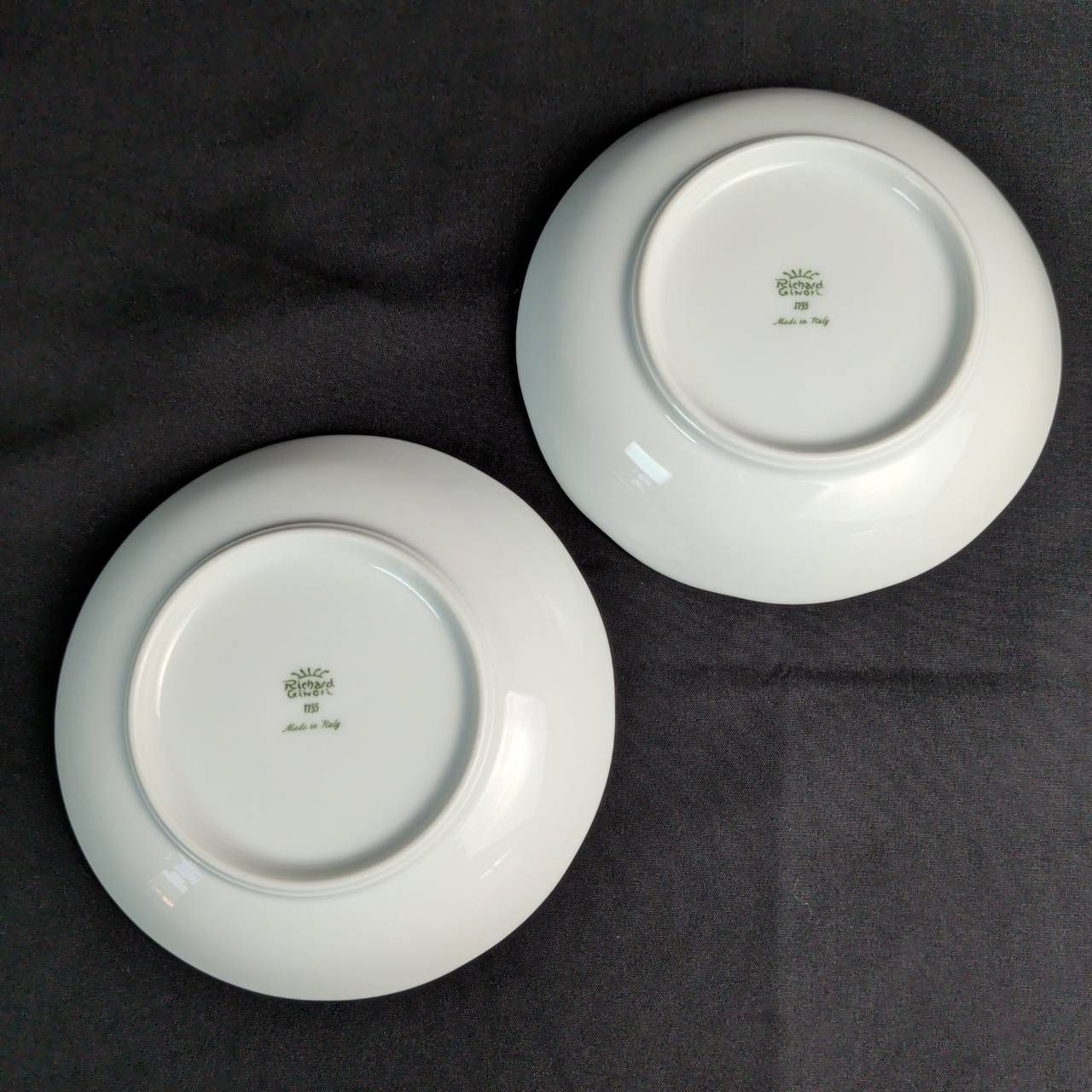 リチャードジノリ1735 ベッキオジノリホワイト ペアディッシュラウンド