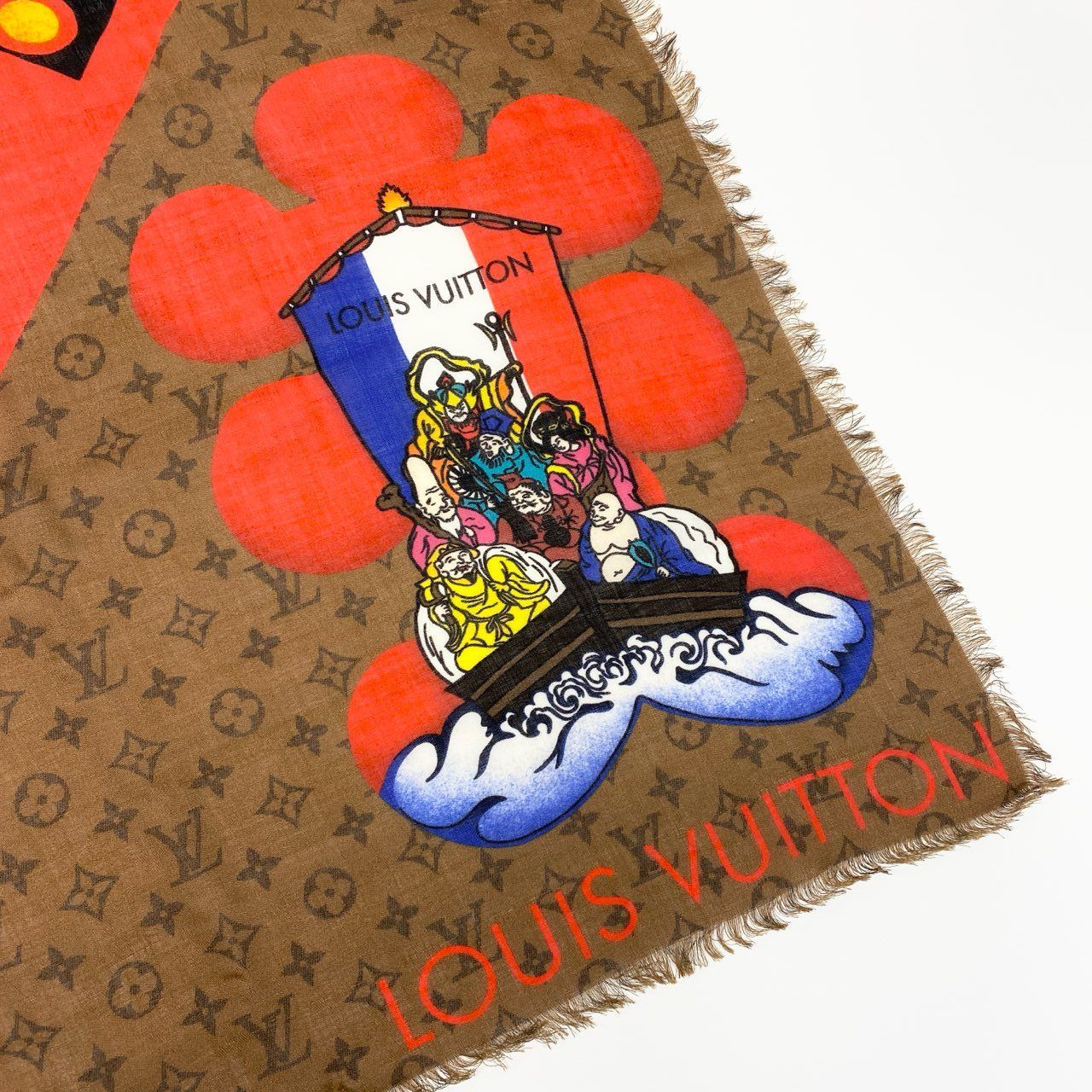 mjaj　ルイヴィトン　ストール Ⅼ2 LOUIS VUITTON ルイヴィトン モノグラム エトール カブキ ス