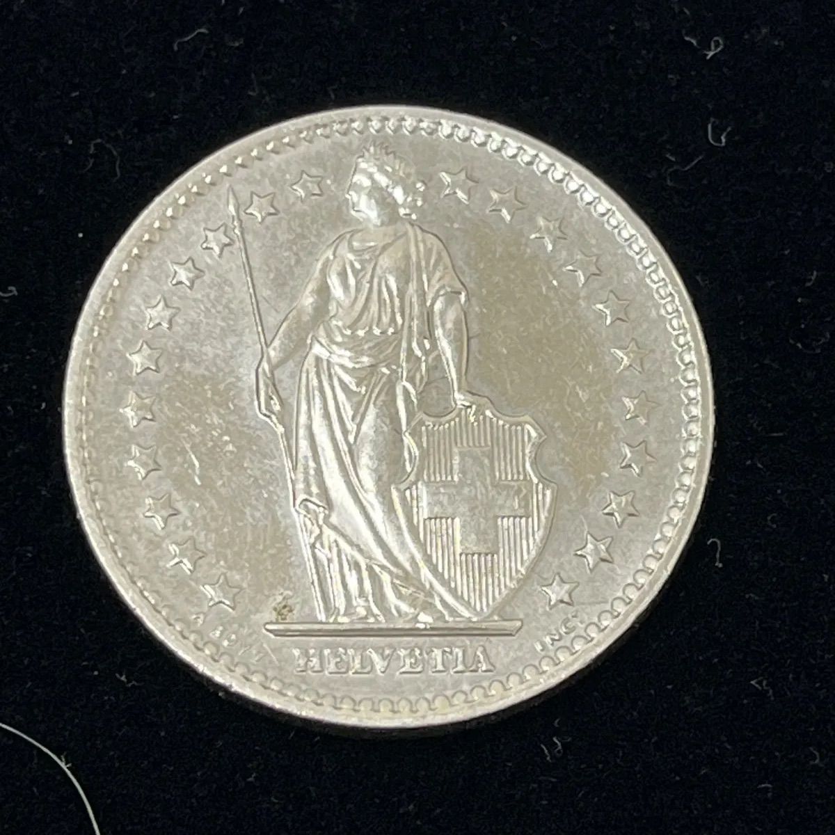 427701013503 海外コイン 海外硬貨 スイス 2フラン銀貨 銀貨 1973年