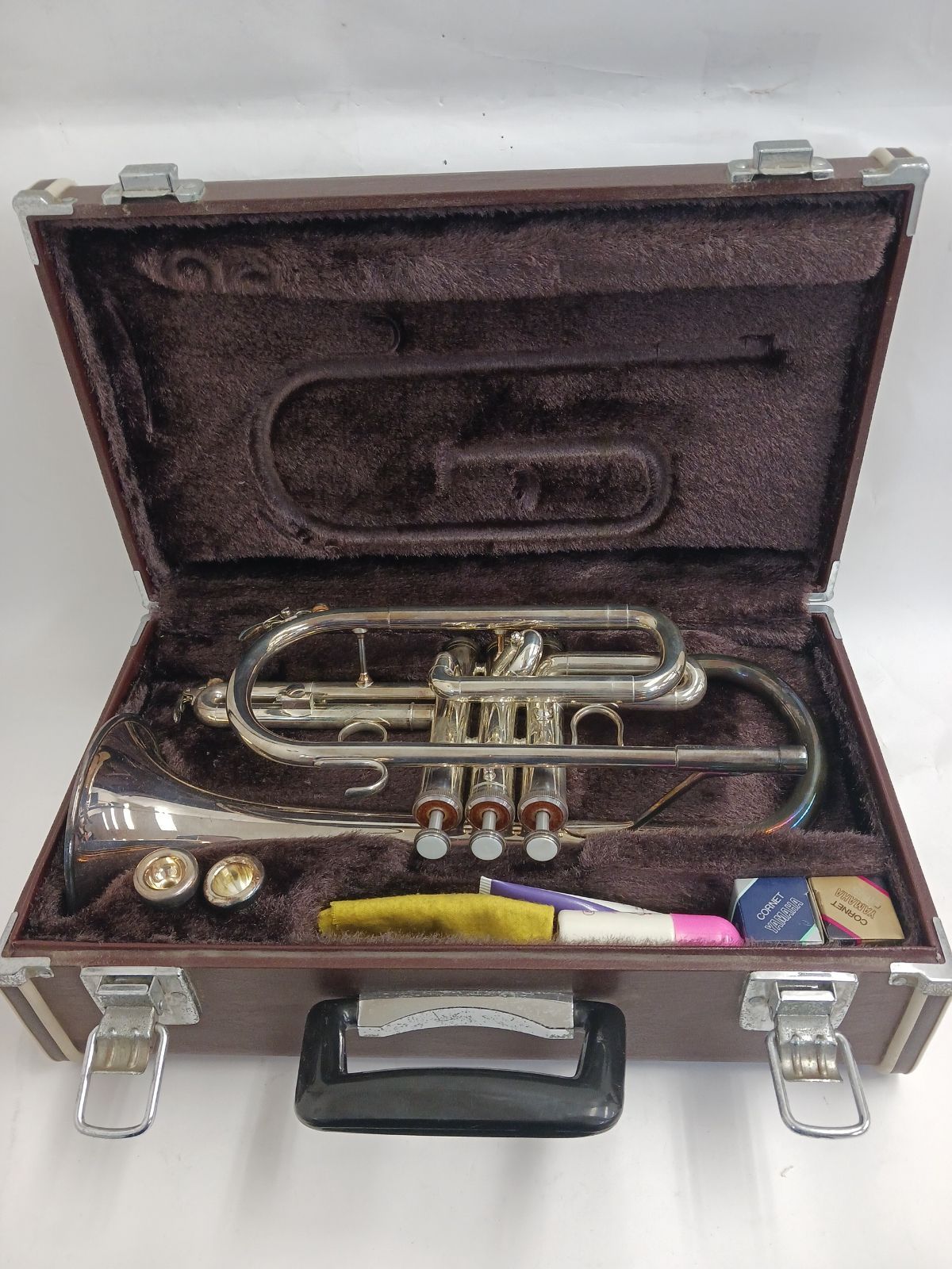 中古品】YAMAHA コルネット YCR3330S 銀メッキ ショートタイプ 現行YCR