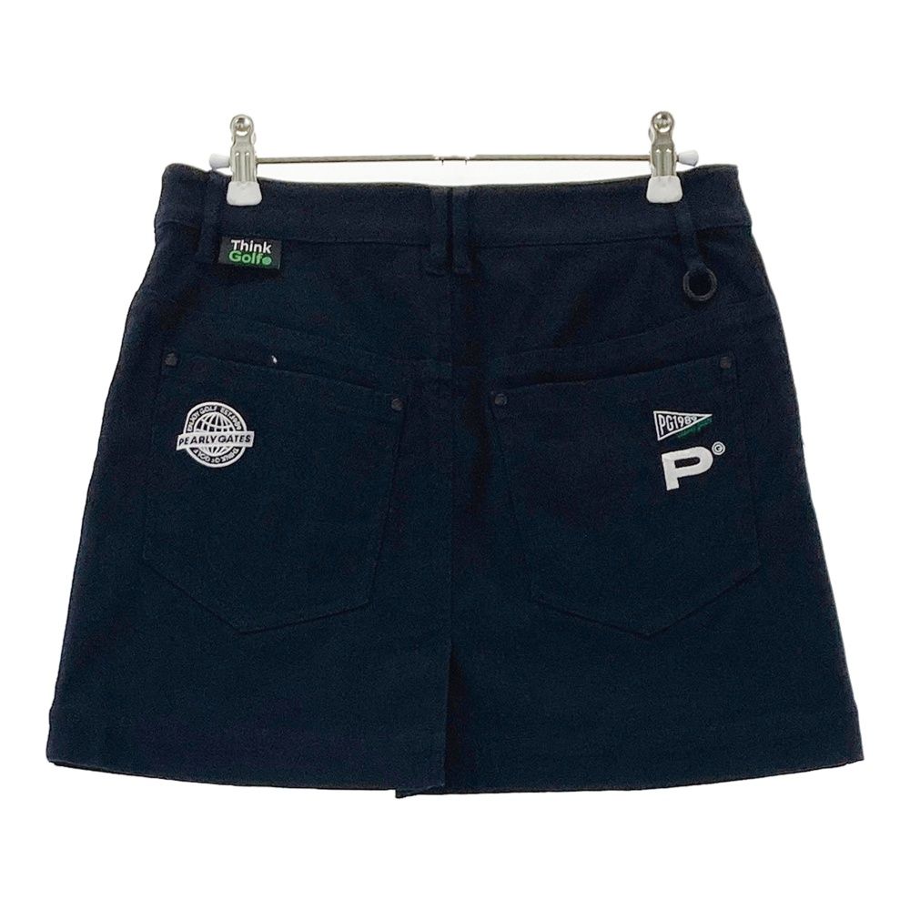 サイズ 0 PEARLY GATES パーリーゲイツ ストレッチスカート ネイビー系 ゴルフウェア レディース ストスト