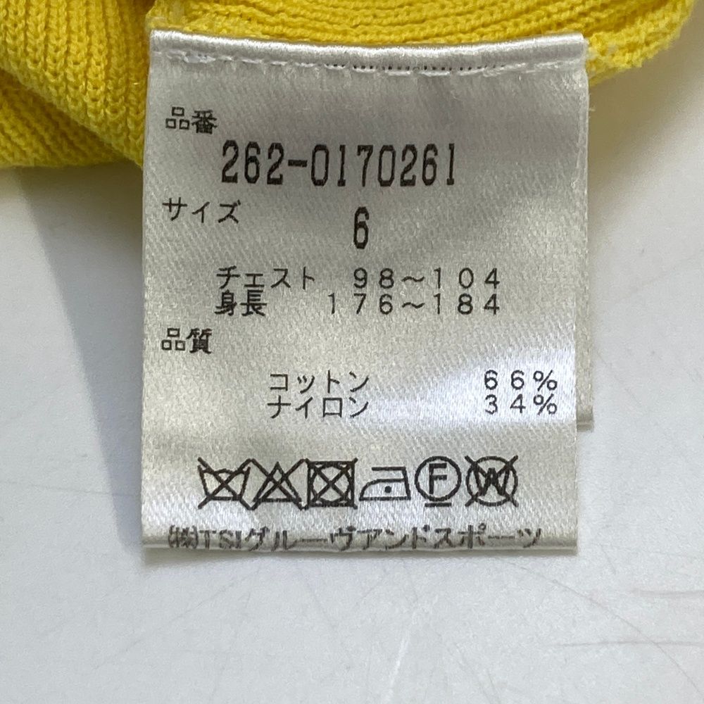 サイズ：6 JACK BUNNY ジャックバニー 長袖 ニットセーター イエロー系