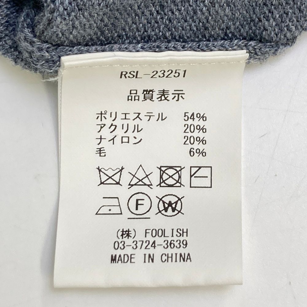 サイズ：L ROUGH&SWELL ラフアンドスウェル ウール混 ニットセーター