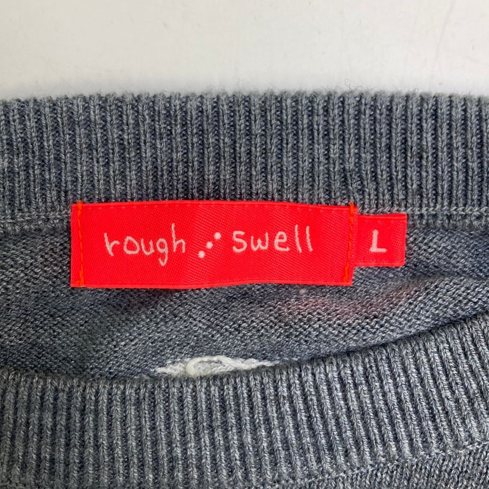 サイズ：L ROUGH&SWELL ラフアンドスウェル ウール混 ニットセーター