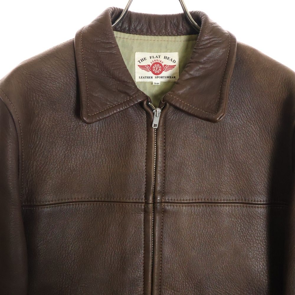 THE FLAT HEAD (フラットヘッド) ディアスキン 鹿革 ジップアップ