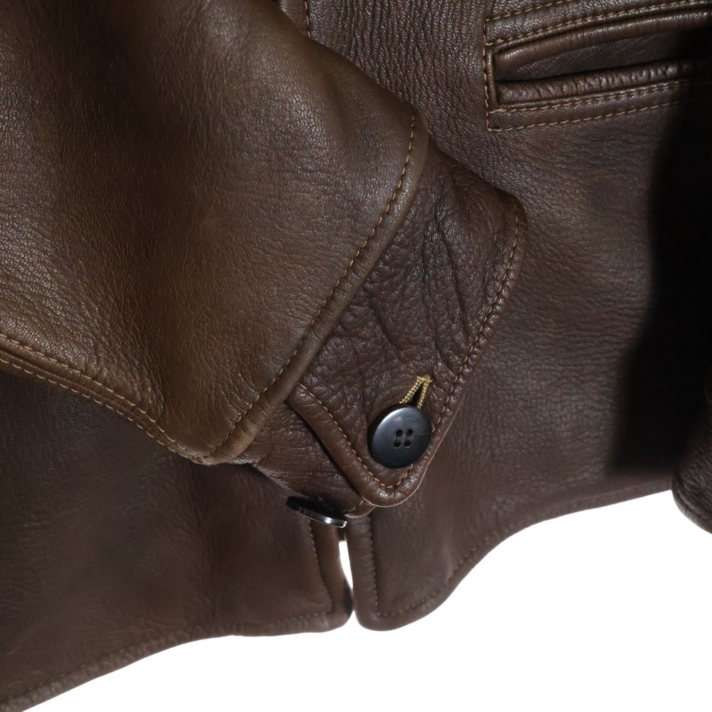 THE FLAT HEAD (フラットヘッド) ディアスキン 鹿革 ジップアップ