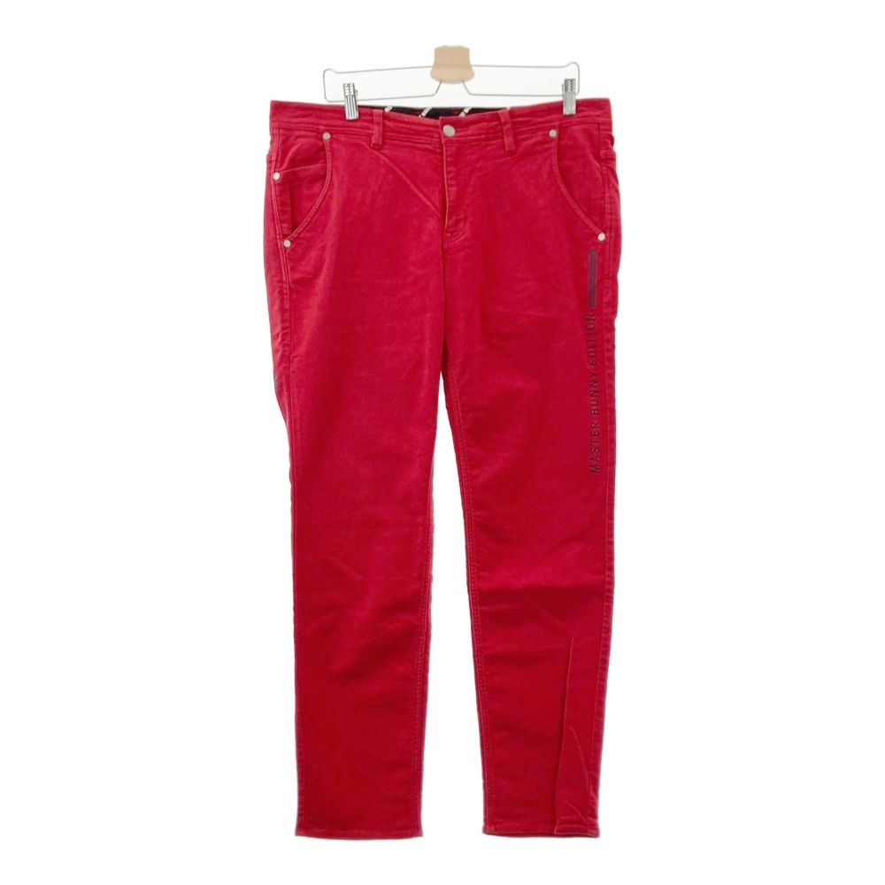 サイズ：7 MASTER BUNNY EDITION マスターバニーエディション ストレッチパンツ レッド系 [240101578326] ゴルフウェア メンズ ストスト