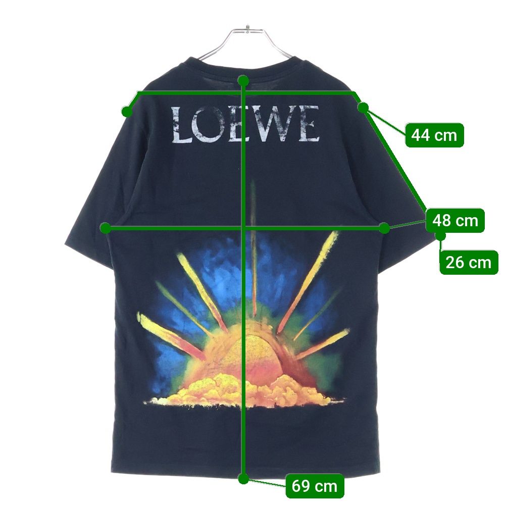LOEWE (ロエベ) Sunrise T-Shirt アナグラムロゴ刺繍 半袖Tシャツ