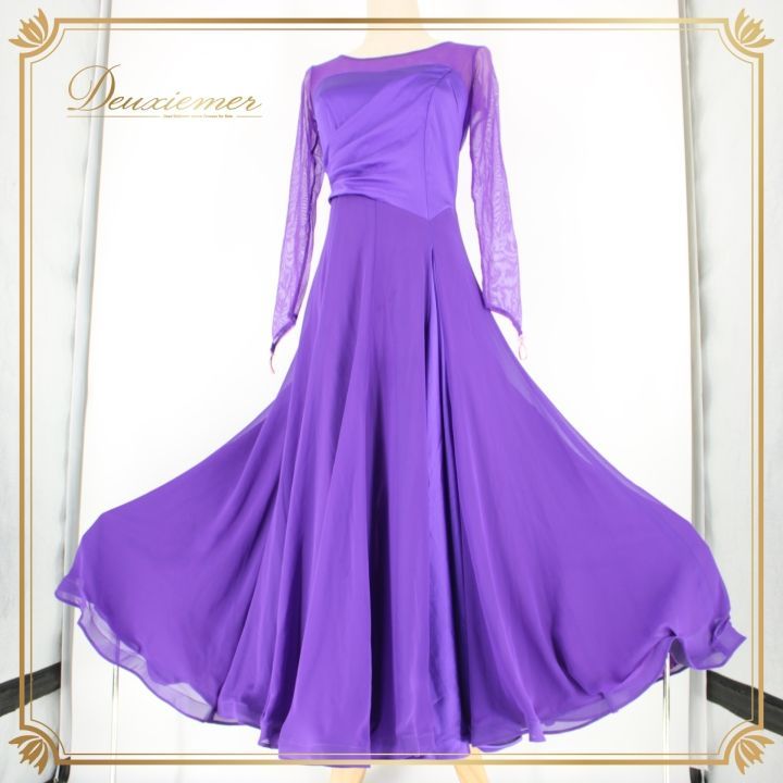 社交ダンス 衣装 スタンダード ドレス ワンピース レッスンウェア