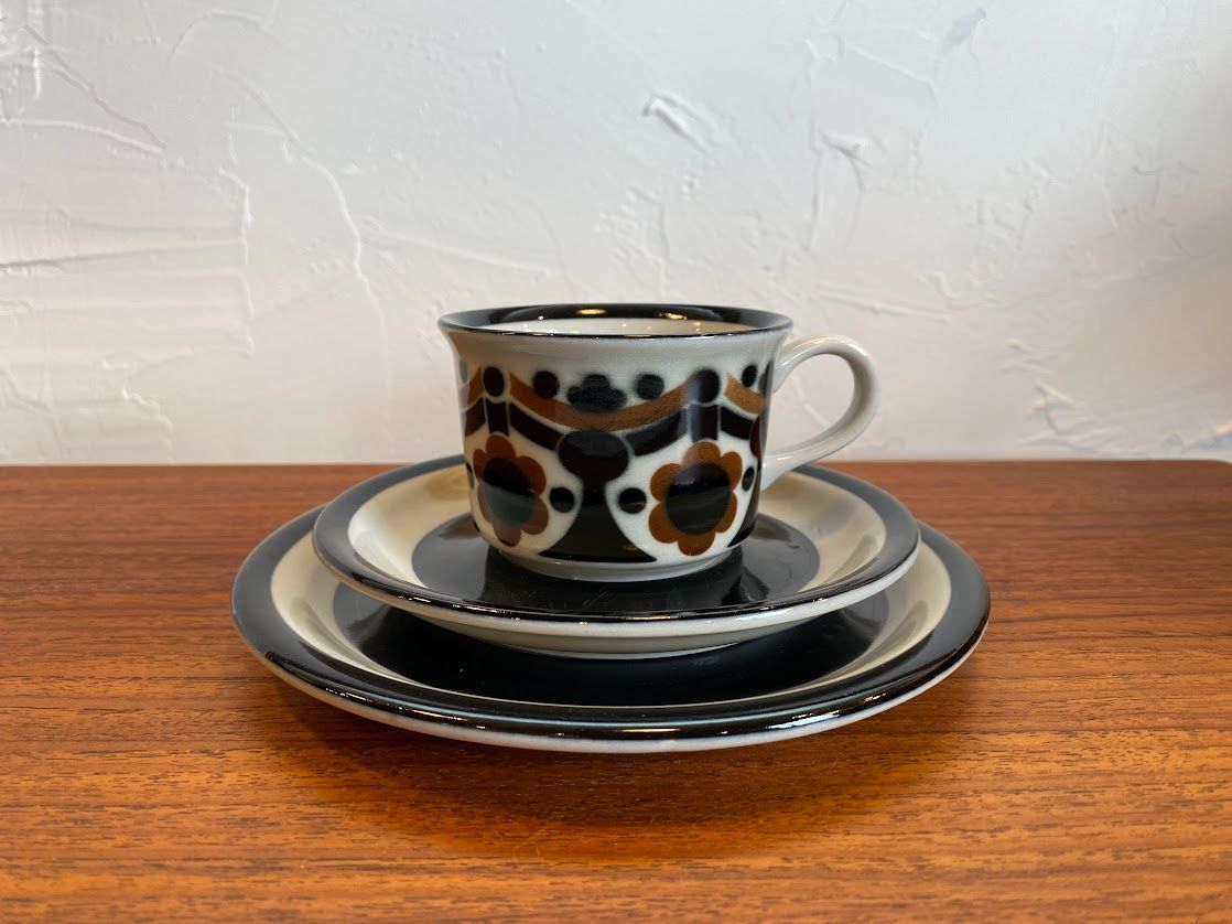 1973 1974 ヴィンテージ Arabia アラビア Riikka リーッカ カップ ソーサー トリオ