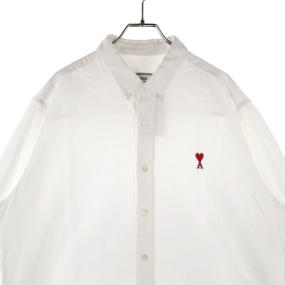 【未使用】アミ アレクサンドルマテュッシ ニット ハート L ホワイト AMI 未使用】アミ アレクサンドルマテュッシ ニット ハート L ホワイト AMI