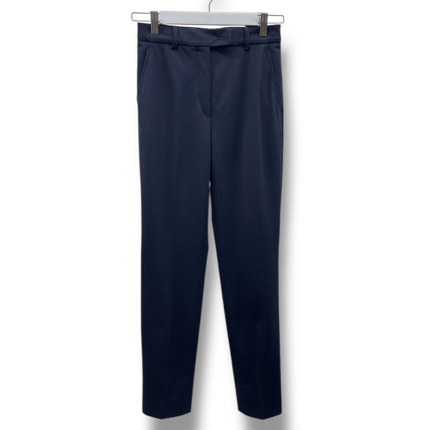 MaxMara STUDIO マックスマーラステュディオ ストレッチパンツ スラックス スーツ 無地 16-78-10241 紺色 ネイビー レディース 通年 ゴーゴー古着マルイファミリー 23 No.270