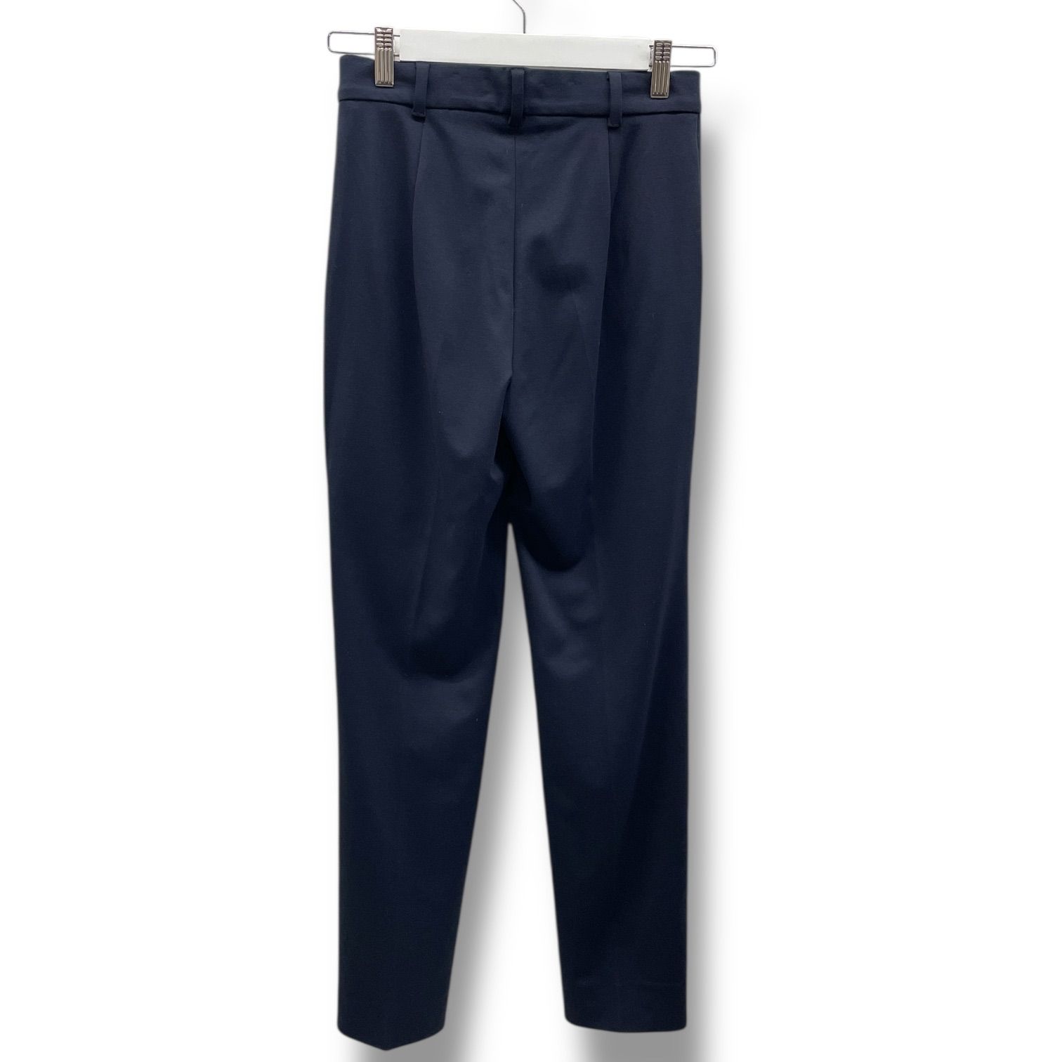 MaxMara STUDIO マックスマーラステュディオ ストレッチパンツ スラックス スーツ 無地 16 78 10241 紺色 ネイビー レディース 通年 ゴーゴー古着マルイファミリー 23 No 270