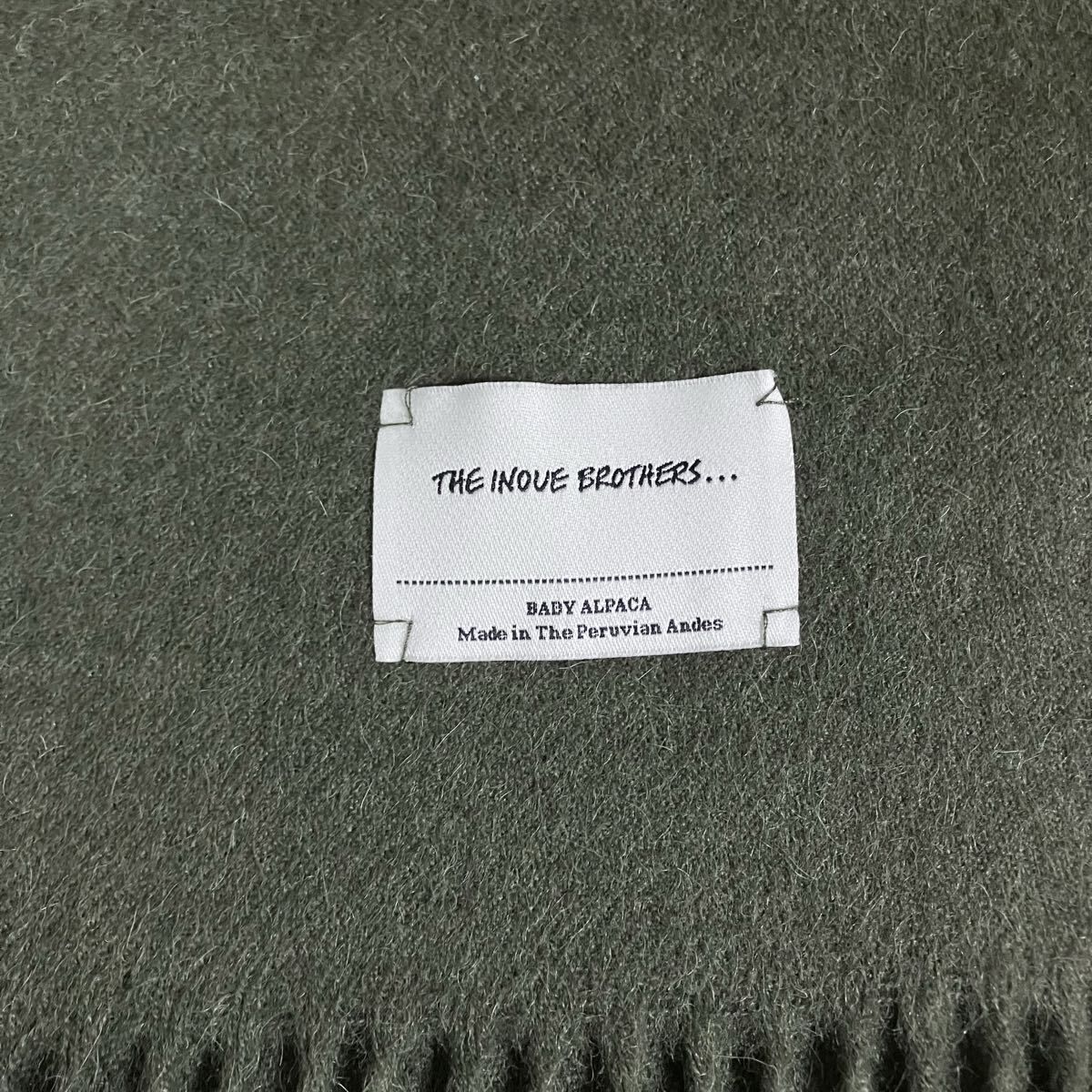 THE INOUE BROTHERS イノウエブラザーズ Baby alpaca fringe stole