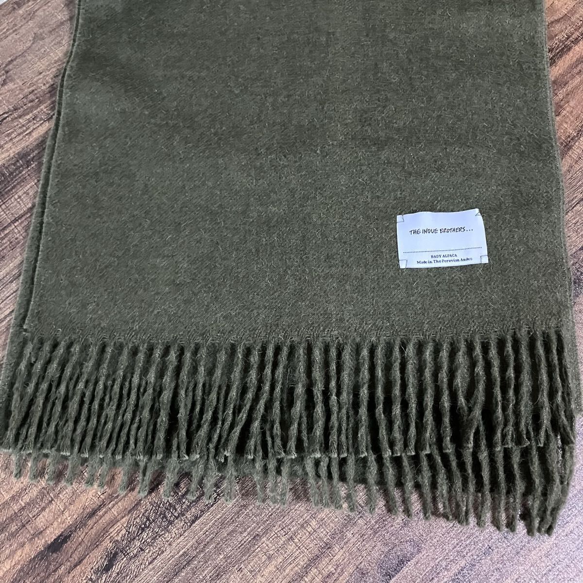 THE INOUE BROTHERS BABY ALPACAストール THE INOUE BROTHERS イノウエブラザーズ Baby alpaca fringe stole