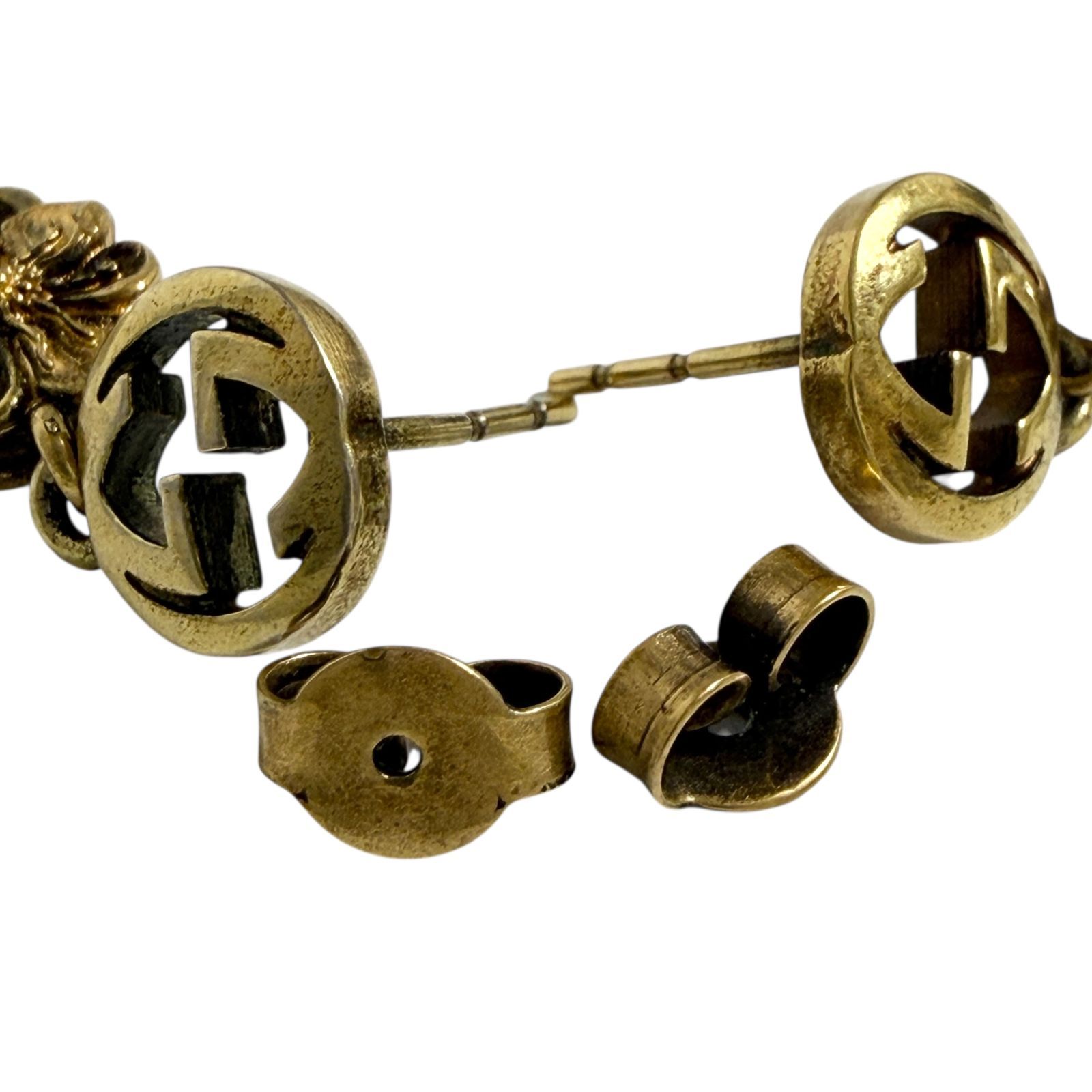 グッチ レディース インターロッキングG フラワー フェイクパール