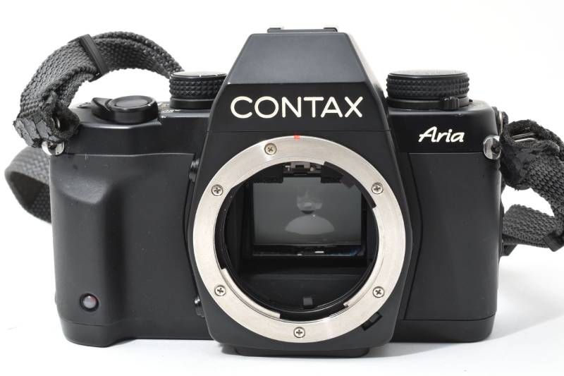 実用光学美品】CONTAX コンタックス Aria 黒 ブラック ボディ フィルム