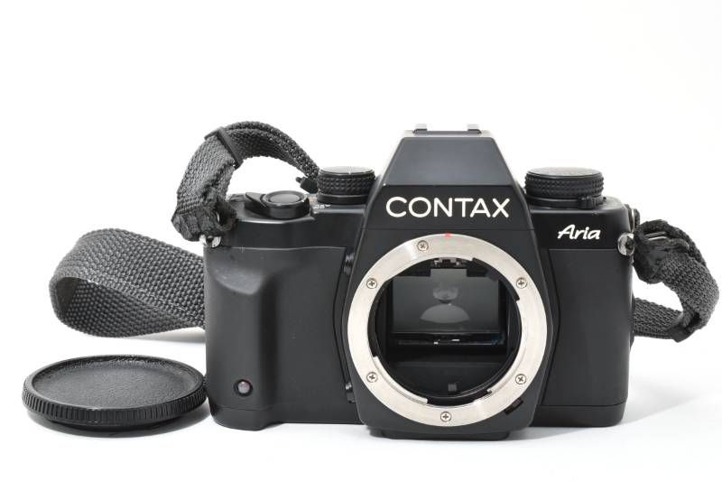 実用光学美品】CONTAX コンタックス Aria 黒 ブラック ボディ フィルム
