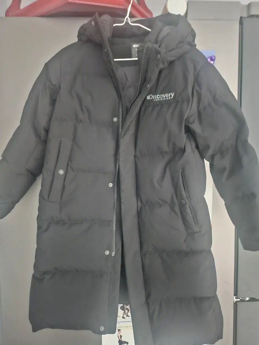 ロング丈ダウンジャケット 150 ブラック