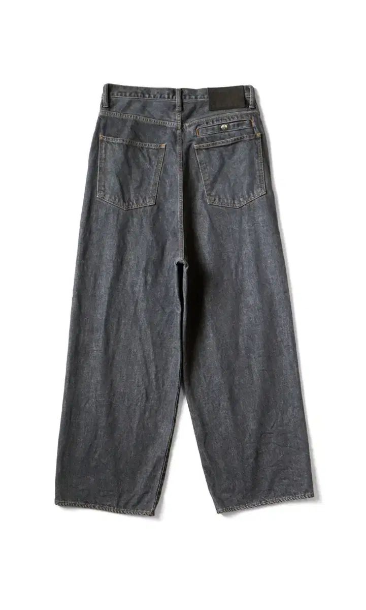 キャピタル KAPITAL 14oz ブラック デニム ポート バギー パンツ