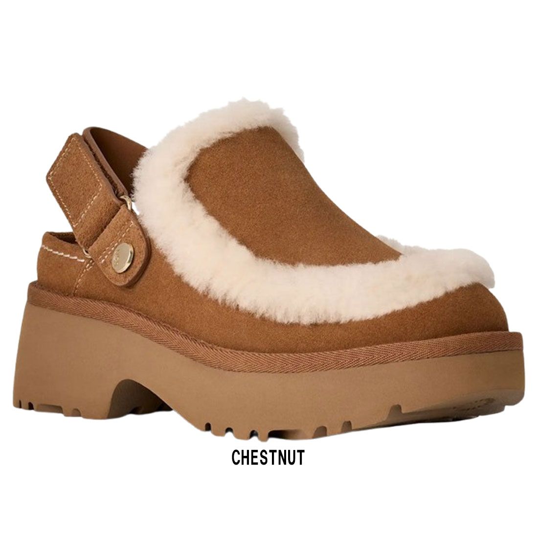 UGG アグ レディース エスミー クロッグ サンダル シューズ スエード シープスキン 2 WAY ヒール ストラップ 調節 靴 W Esmee Clog 1173331