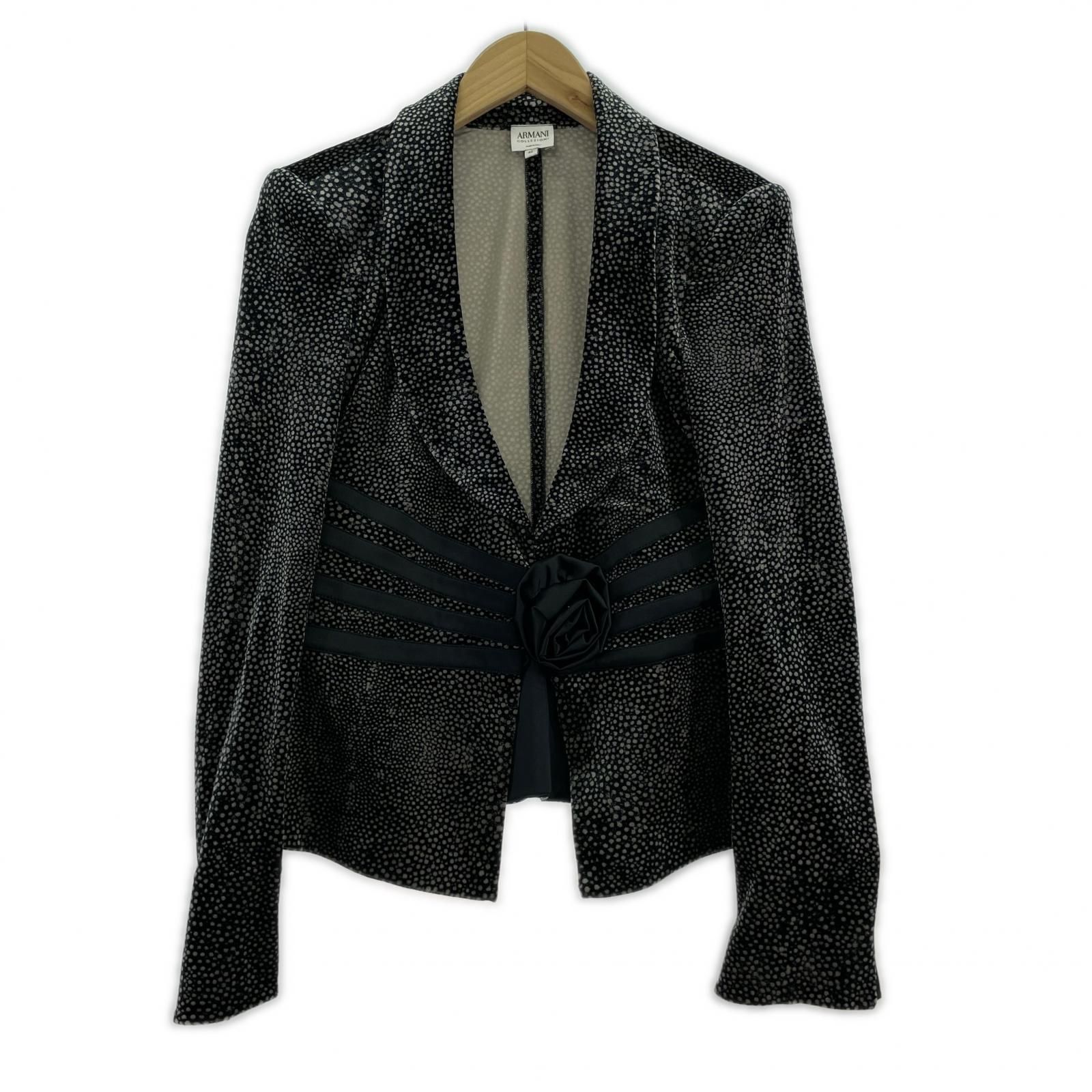 ARMANI COLLEZIONI velvet blazer 42 - メルカリ