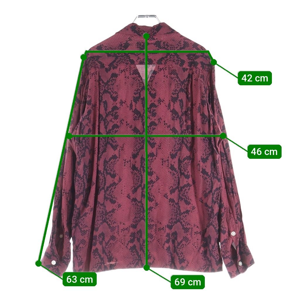 WACKO MARIA (ワコマリア) 21SS パイソン柄 グラフィティ長袖シャツ