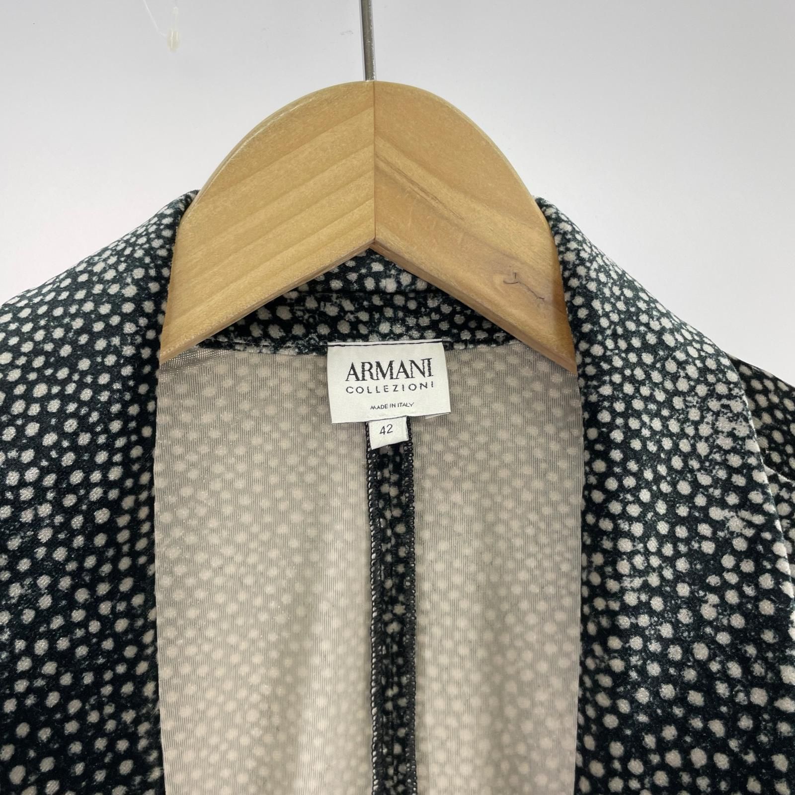 ARMANI COLLEZIONI velvet blazer 42 - メルカリ