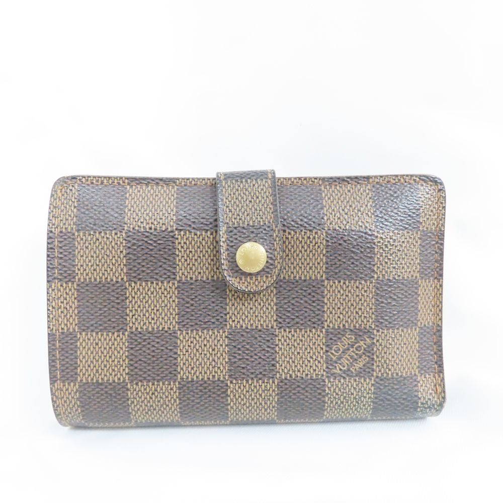 Ts802451 ルイ・ヴィトン 二つ折り財布 ダミエ がま口 N61674