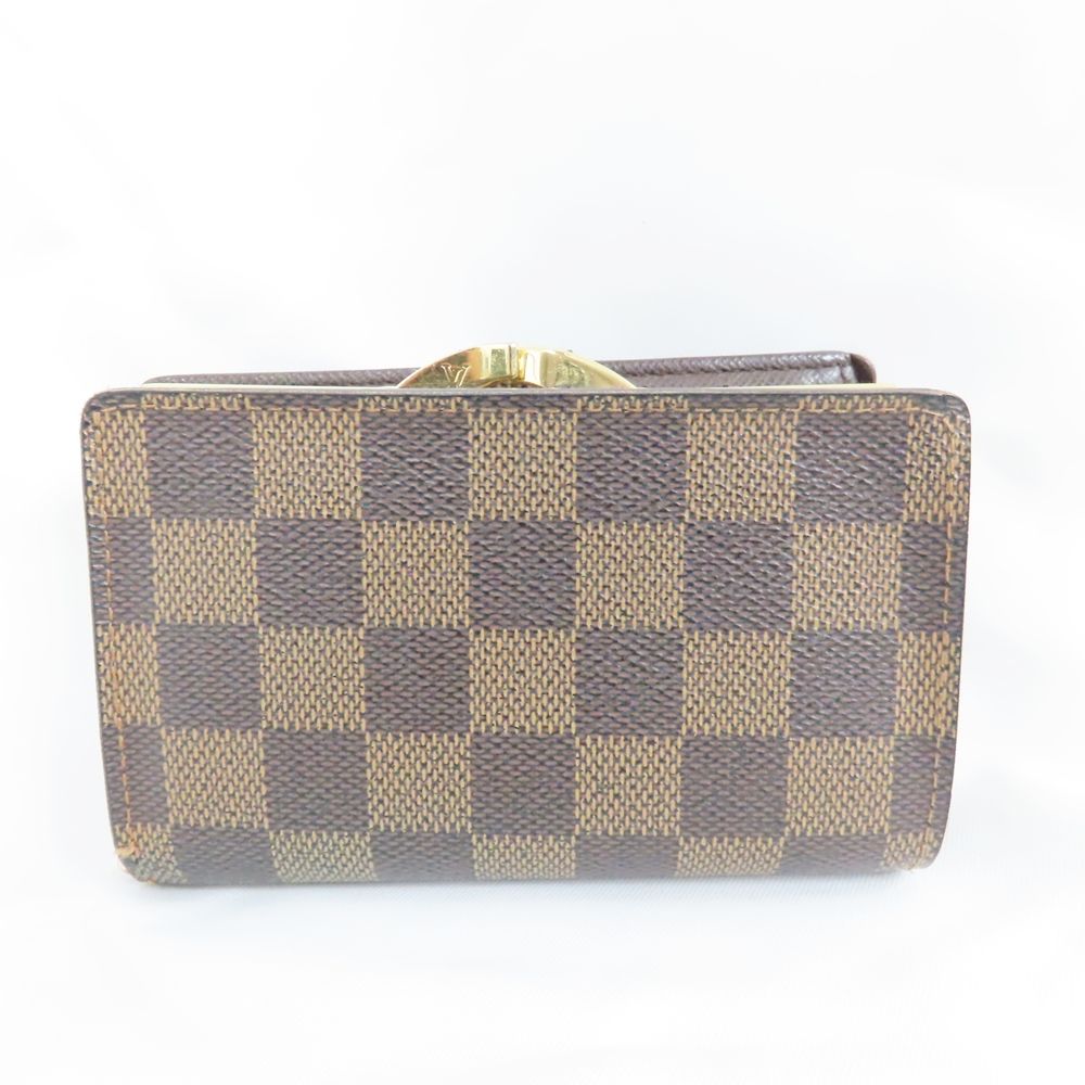 Ts802451 ルイ・ヴィトン 二つ折り財布 ダミエ がま口 N61674