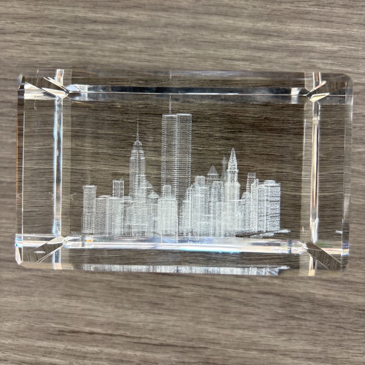NYスカイライン✨自由の女神 3Dクリスタル置物 インテリアオブジェ