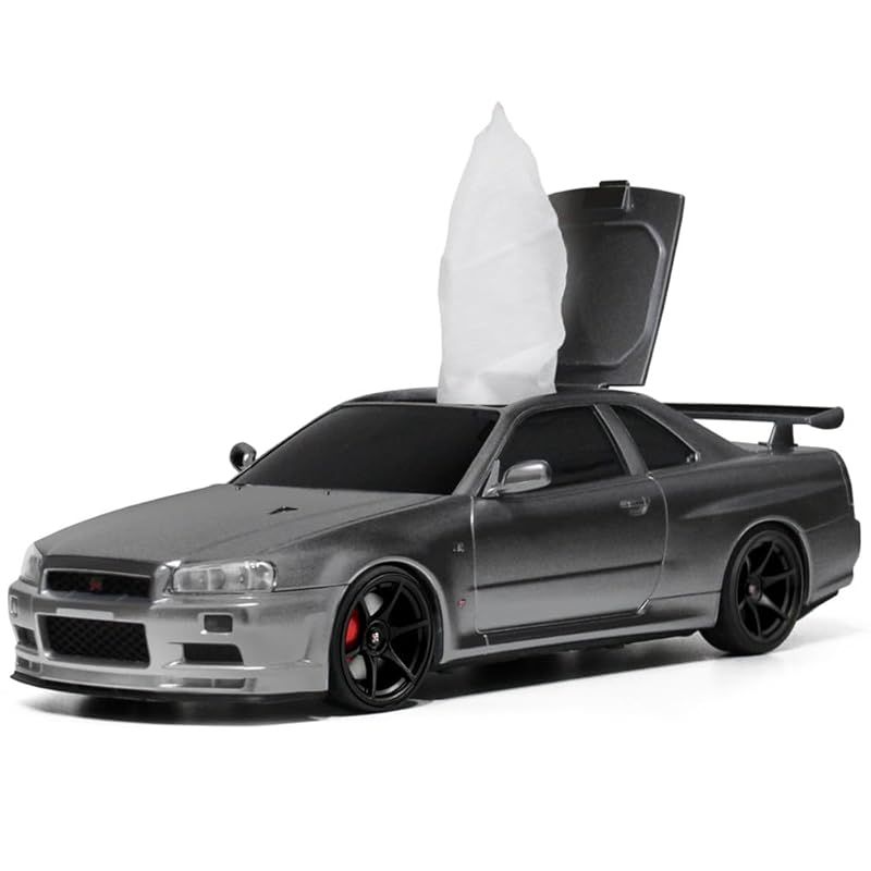 在庫 ウェットティッシュケース 日産スカイライン GT-R BNR 34 ガンメタ 0