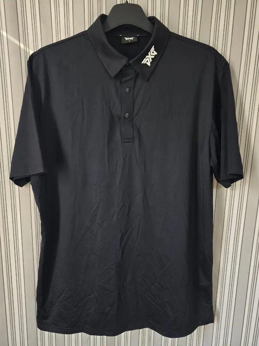M 100 PXG ブラック メンズゴルフ 半袖 ポロシャツ