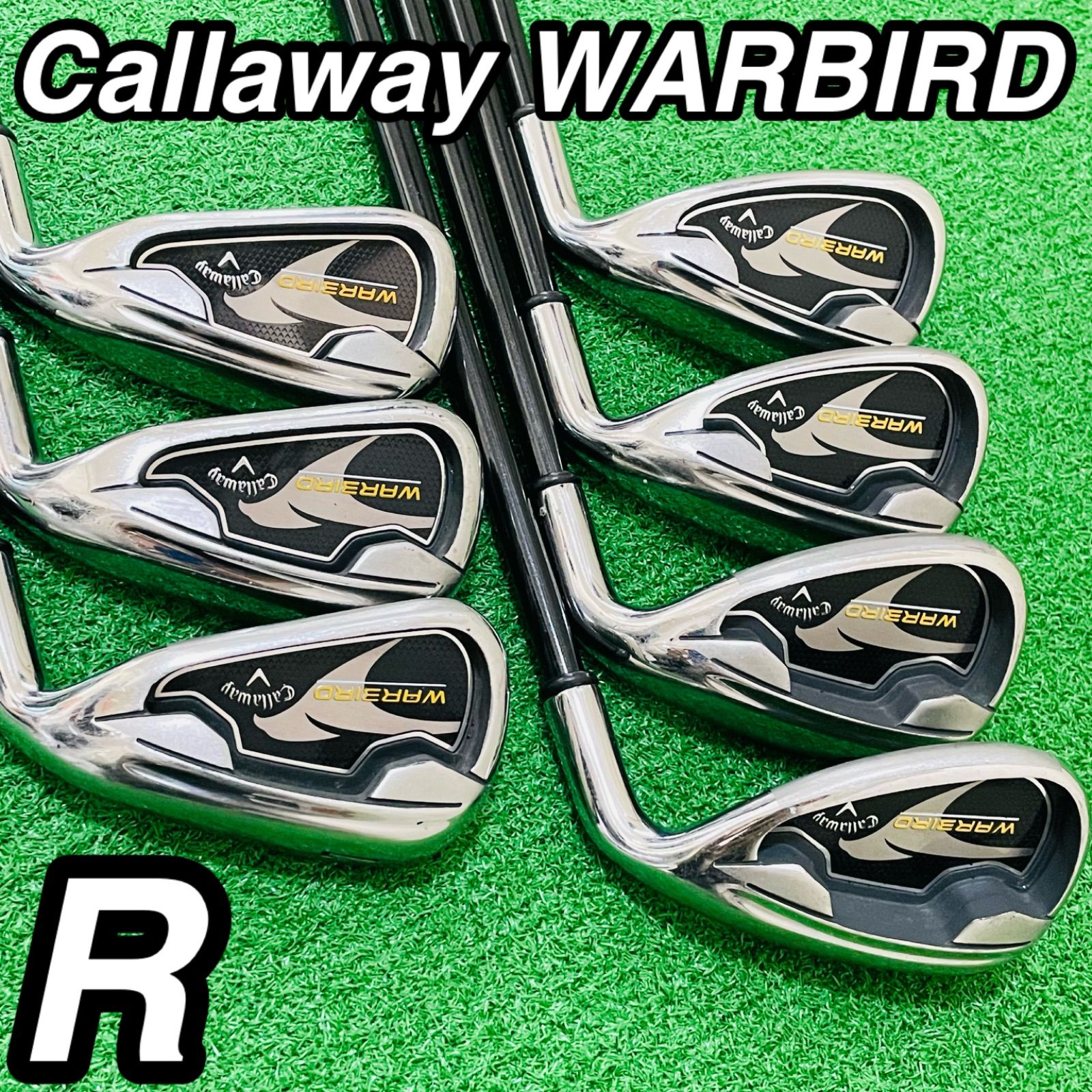 Callaway WARBIRD キャロウェイ メンズ 右利き アイアン7本セット フレックスR 5.6.7.8.9.P.S カーボンシャフト 9376