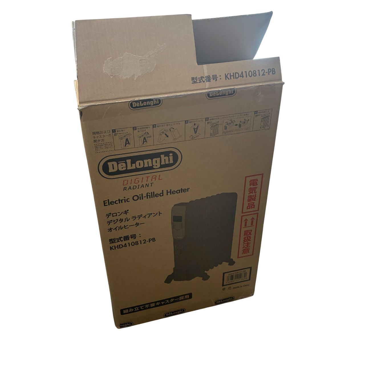 ☆Delonghi オイルヒーター ブラック KHD410812-PB - メルカリ