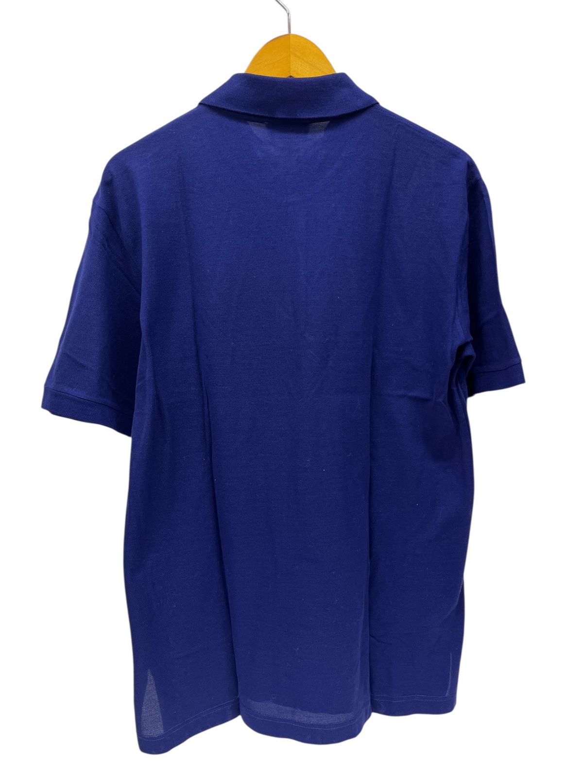 HERMES エルメス イタリア製 半袖 ポロシャツ Hロゴ刺しゅう L ネイビー メンズ 028