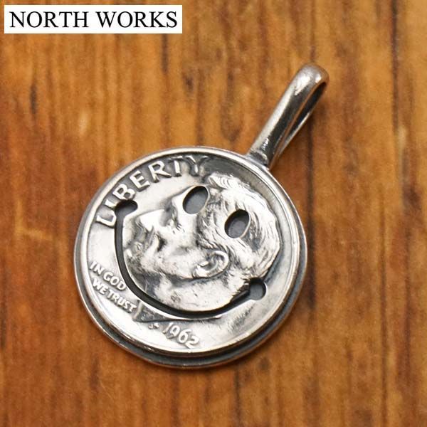 新品】ノースワークス NORTH WORKS コインペンダント スマイルマーク